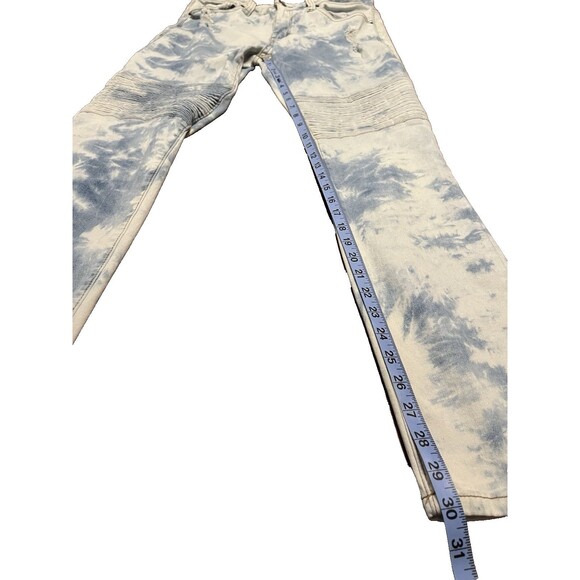 Smoke Rise Men's Distressed, Acid-Wash Moto Jeans 32x32 - Picture 7 of 11